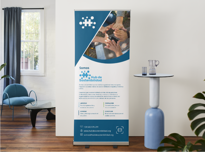 diseño MockUp roll Up